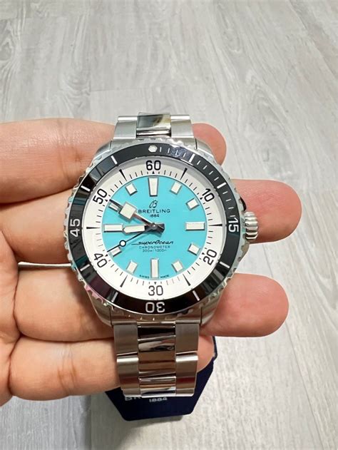 breitling superocean teal